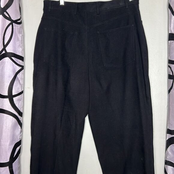 Talbots petites black flat front tapered pants size 12 petite - Picture 5 of 8